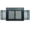 Fireplace Glass Doors Easton Large Gunmetal EA-5012GM